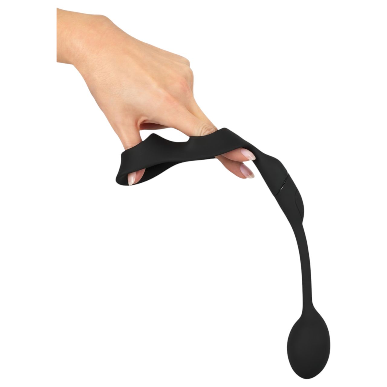 Rebel - pénisz- és heregyűrű anál vibrátorral (fekete) Rebel - pénisz- és heregyűrű anál vibrátorral (fekete)