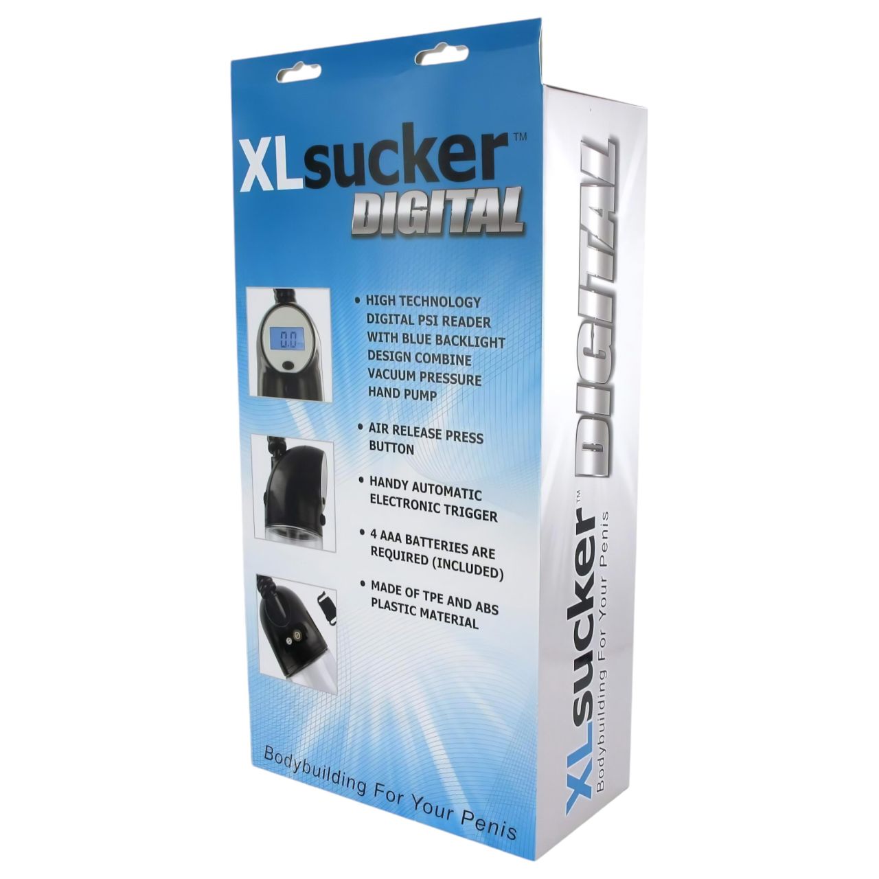 / XLSUCKER - digitális potencia- és péniszpumpa (átlátszó)