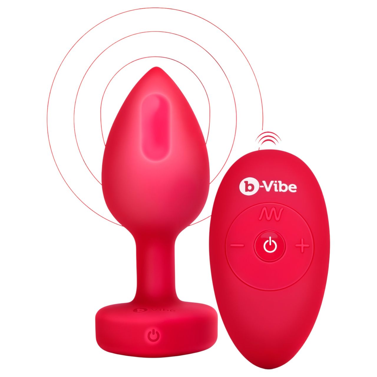 / b-Vibe heart - akkus, rádiós anál vibrátor (piros) / b-Vibe heart - akkus, rádiós anál vibrátor (piros)