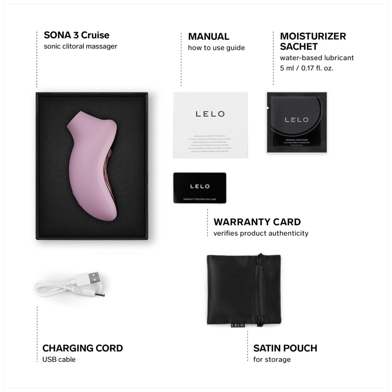 LELO Sona 3 Cruise - hanghullámos csiklóizgató (pink)