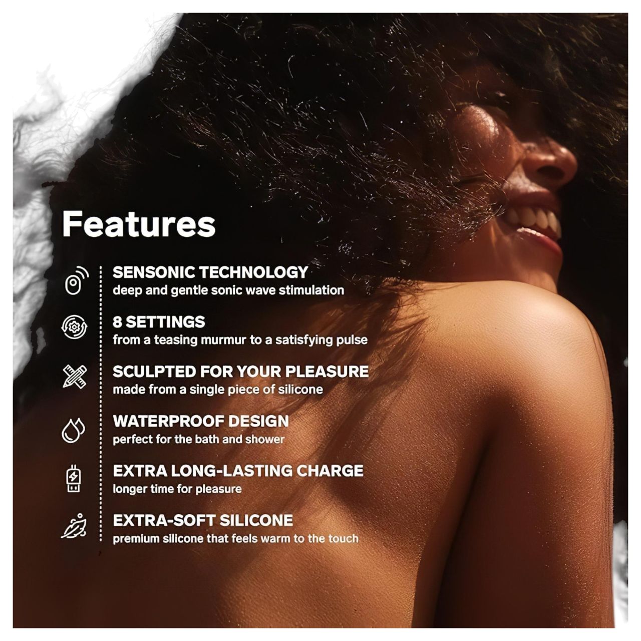 LELO Sona - hanghullámos csiklóizgató (cseresznye)