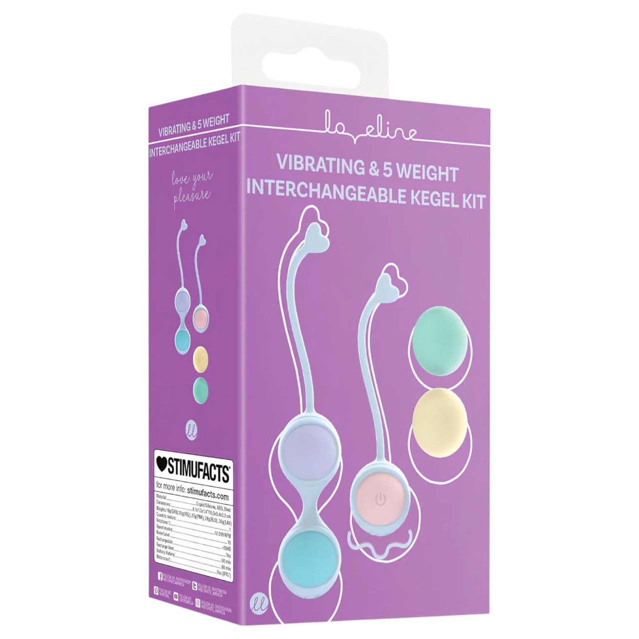 Loveline - vibrációs variálható gésagolyó szett (kék)