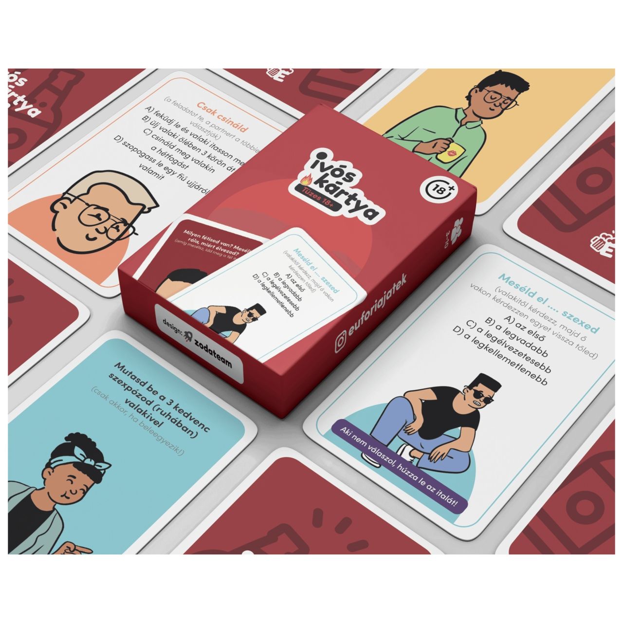 Eufória - Tüzes 18+ ivós kártyajáték