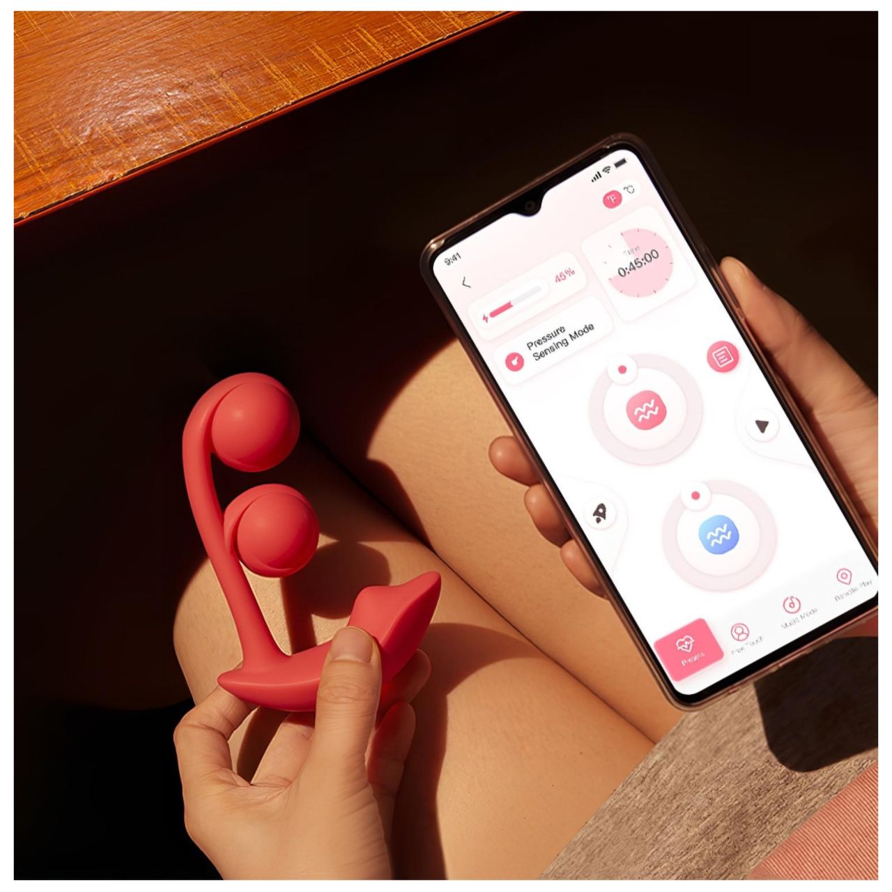 Honey Play Box Melody - App-vezérelt gyöngyös 2in1 vibrátor (piros) Honey Play Box Melody - App-vezérelt gyöngyös 2in1 vibrátor (piros)