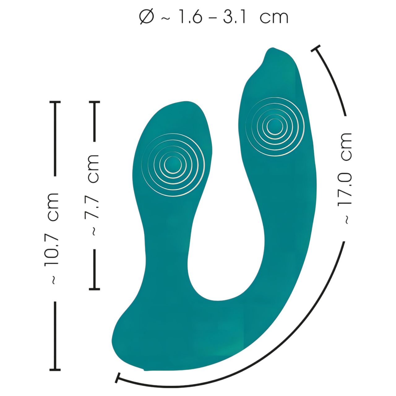 Couples Choice Hands-free - felhelyezhető vibrátor (türkiz) Couples Choice Hands-free - felhelyezhető vibrátor (türkiz)