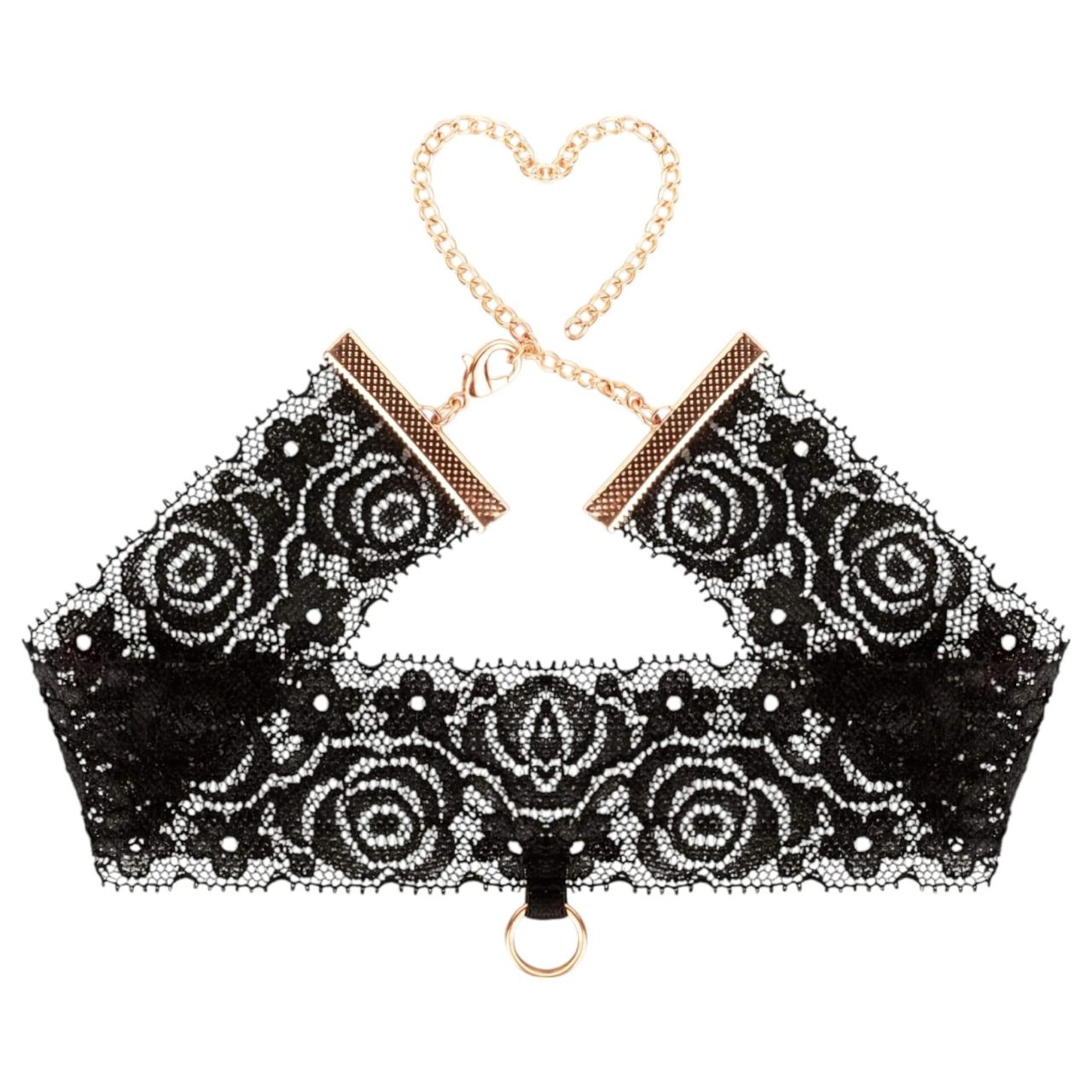 Rosy Gold - nyakörv és csukló bilincs (fekete) Rosy Gold - nyakörv és csukló bilincs (fekete)