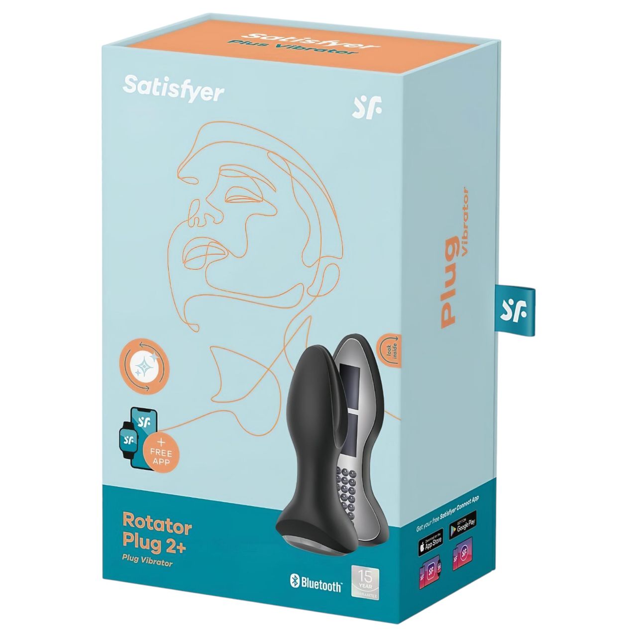 Satisfyer Rotator Plug 2 - gyöngyös anál vibrátor (fekete)