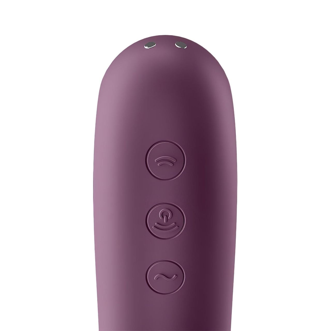 Satisfyer Dual Kiss - 2in1, hüvelyi és csikló vibrátor (lila)