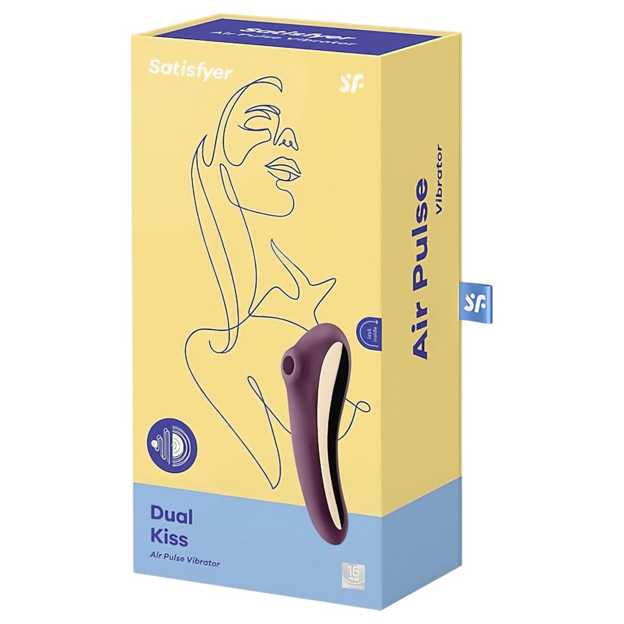 Satisfyer Dual Kiss - 2in1, hüvelyi és csikló vibrátor (lila) Satisfyer Dual Kiss - 2in1, hüvelyi és csikló vibrátor (lila)