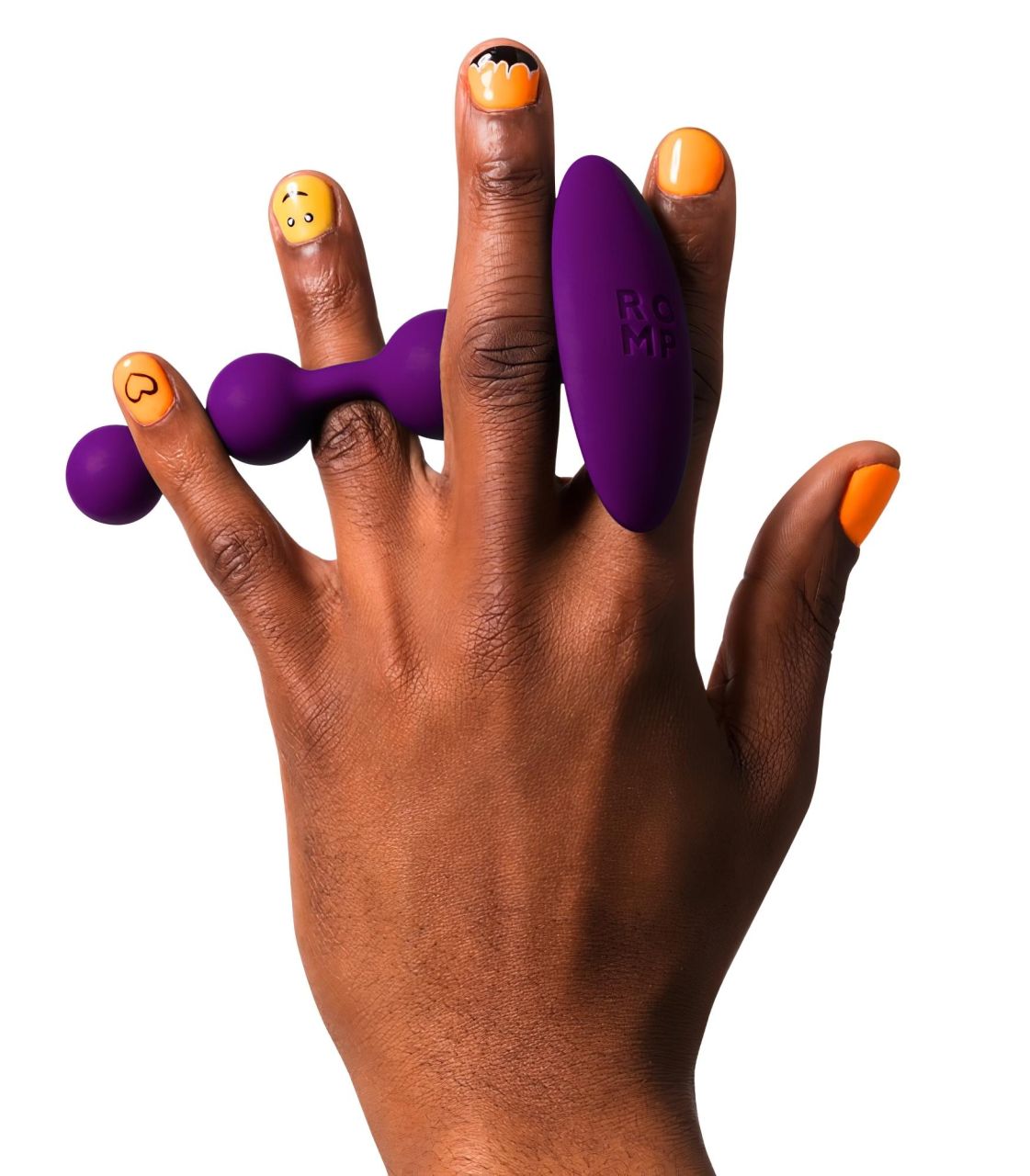 ROMP Amp - gyöngyös anál dildó (lila)