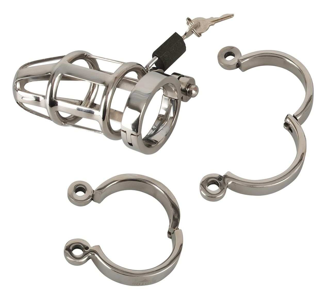 You2Toys - Chastity Cage - fém pénisz ketrec, lakattal You2Toys - Chastity Cage - fém pénisz ketrec, lakattal