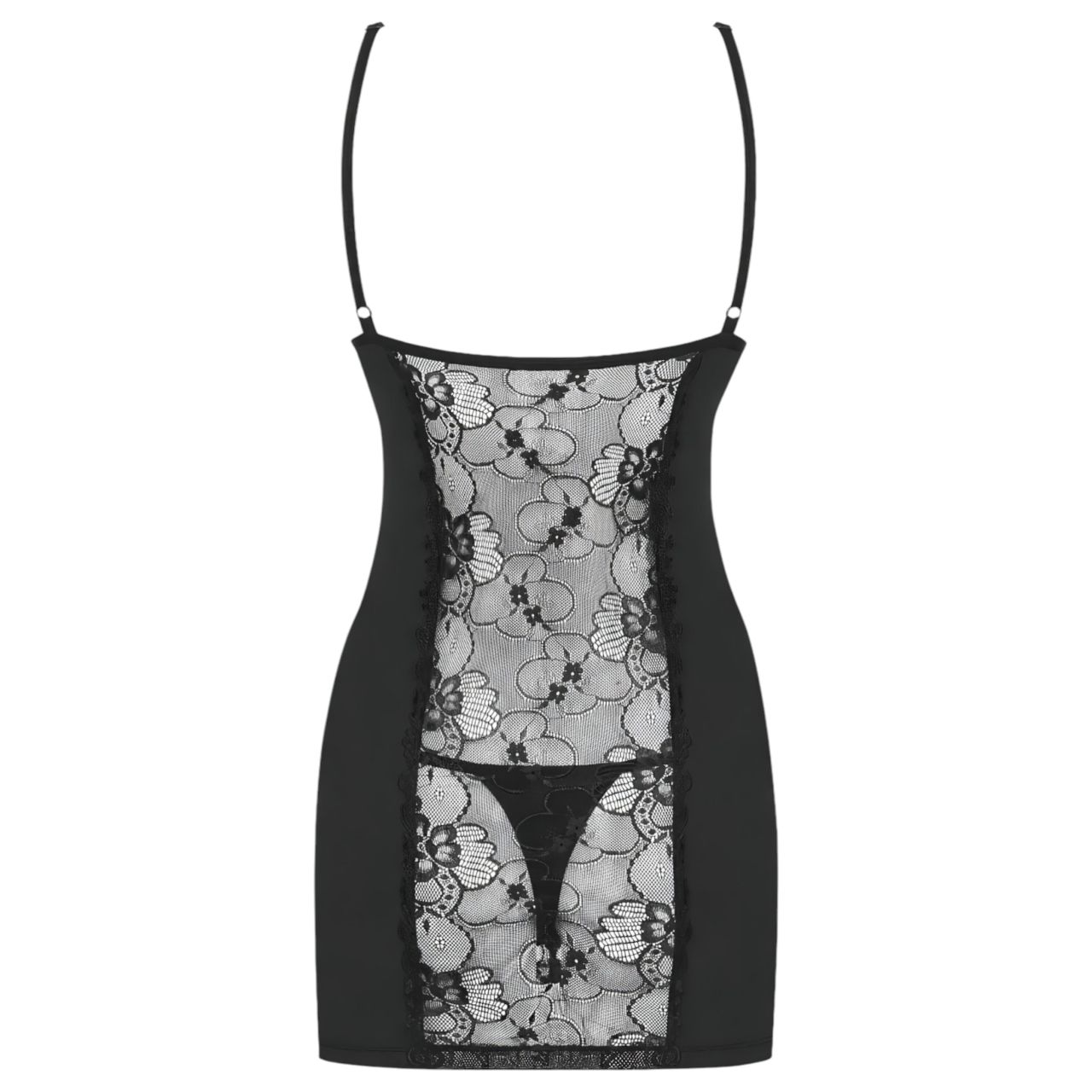 Obsessive Heartina - hálóing és tanga (fekete) Obsessive Heartina - hálóing és tanga (fekete)