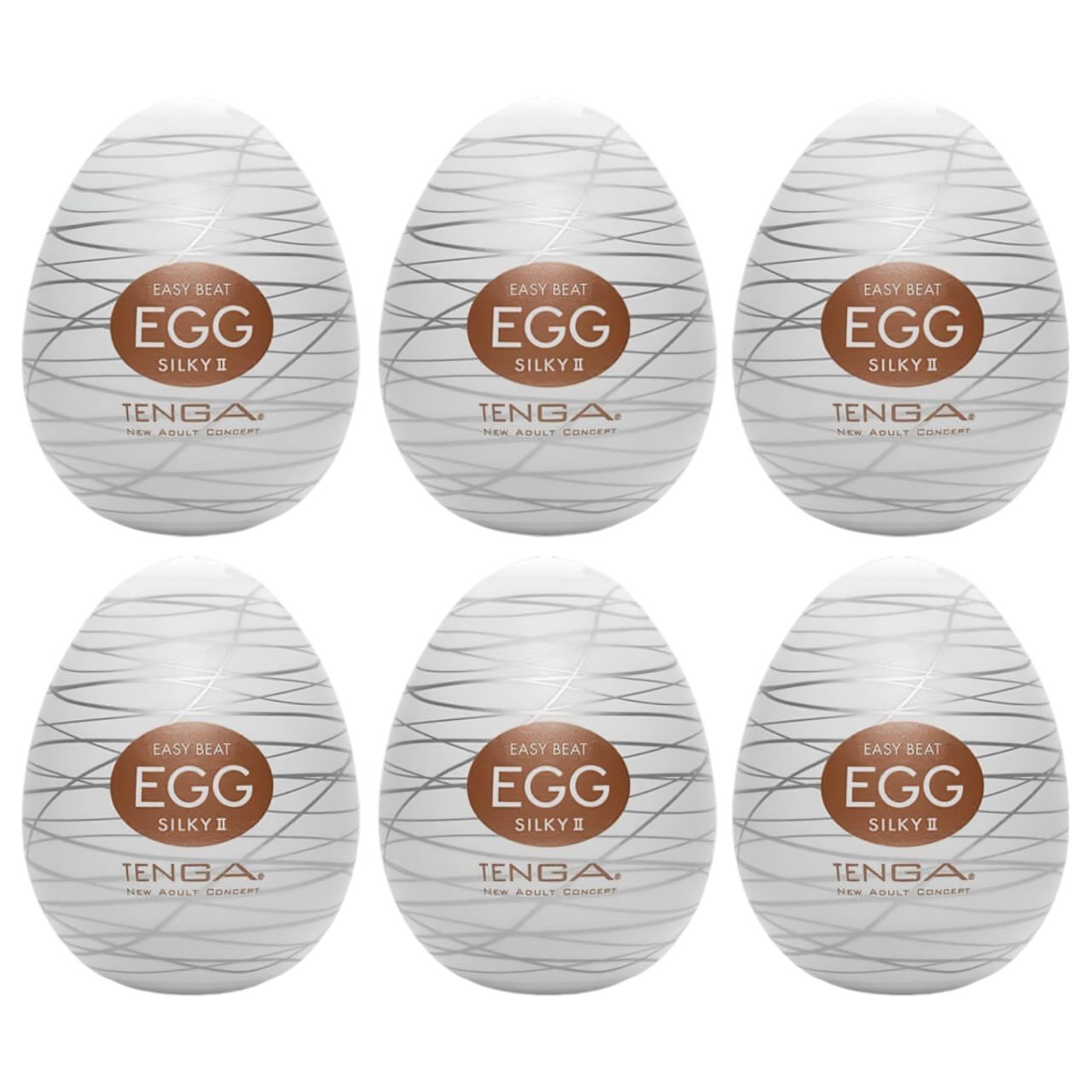 TENGA Egg Silky II - tojás maszturbátor (6db)