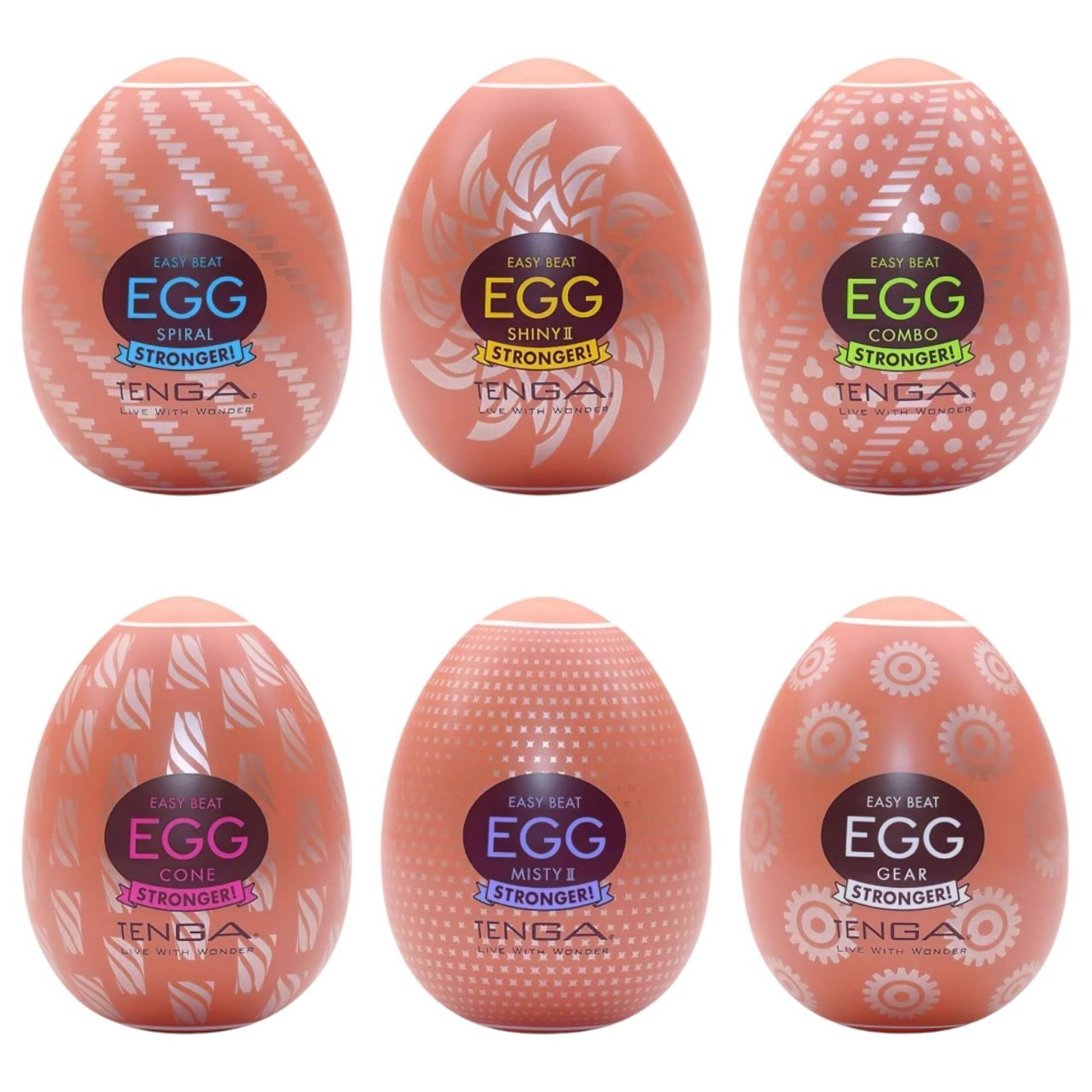TENGA - Stronger tojás maszturbátor szett - 6 db