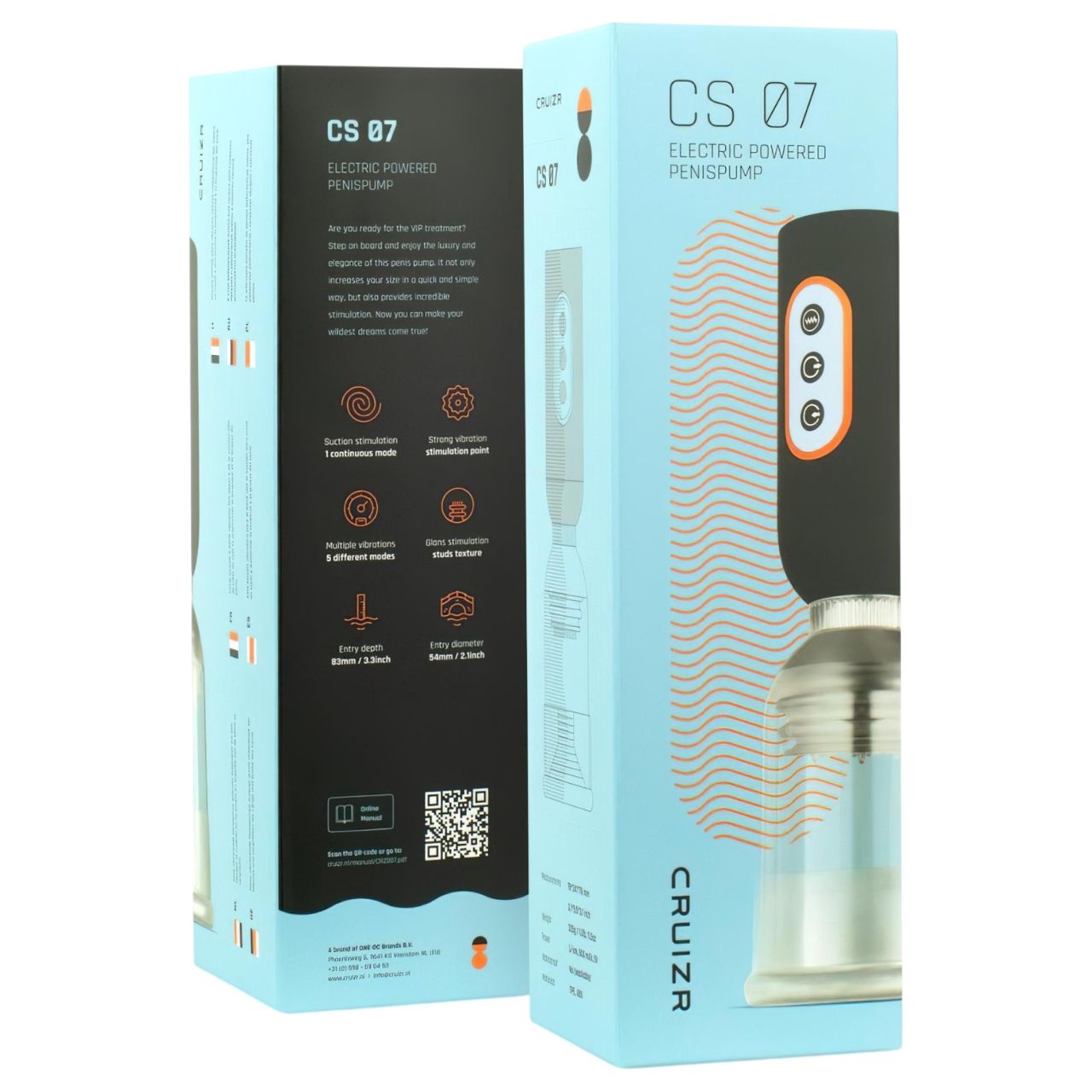 CRUIZR CS07 - akkus, vibrációs péniszpumpa (fekete-átlátszó) CRUIZR CS07 - akkus, vibrációs péniszpumpa (fekete-átlátszó)