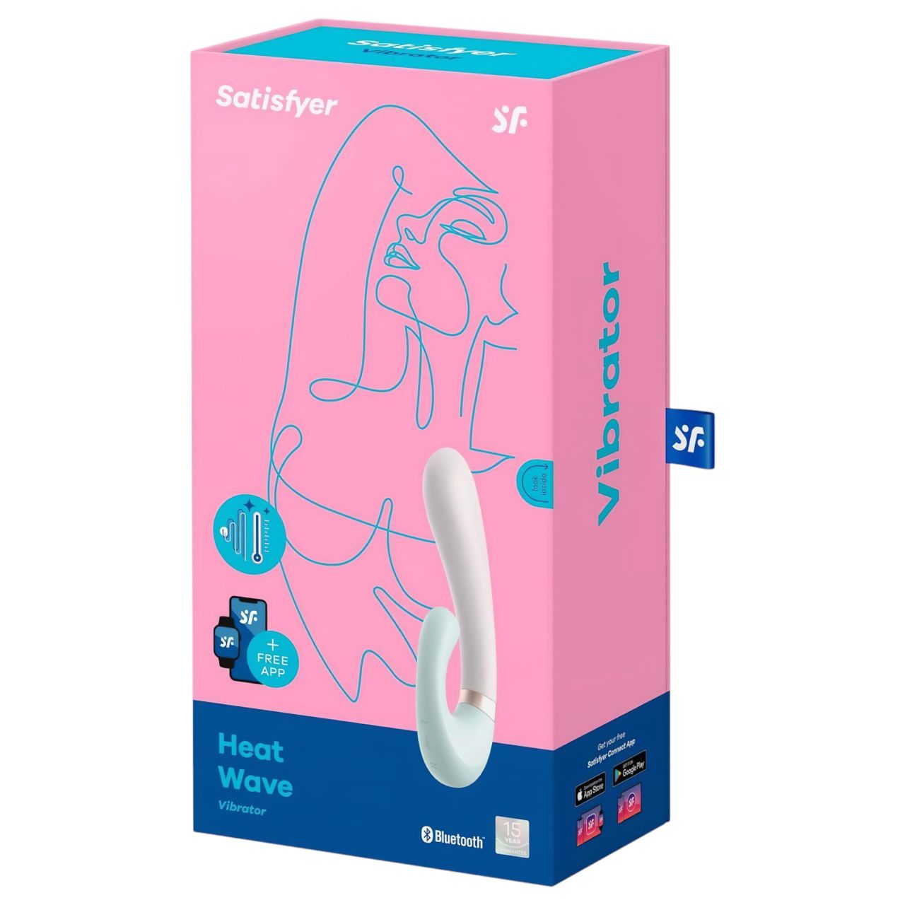 Satisfyer Heat Wave - App-vezérelt melegítő vibrátor (menta) Satisfyer Heat Wave - App-vezérelt melegítő vibrátor (menta)