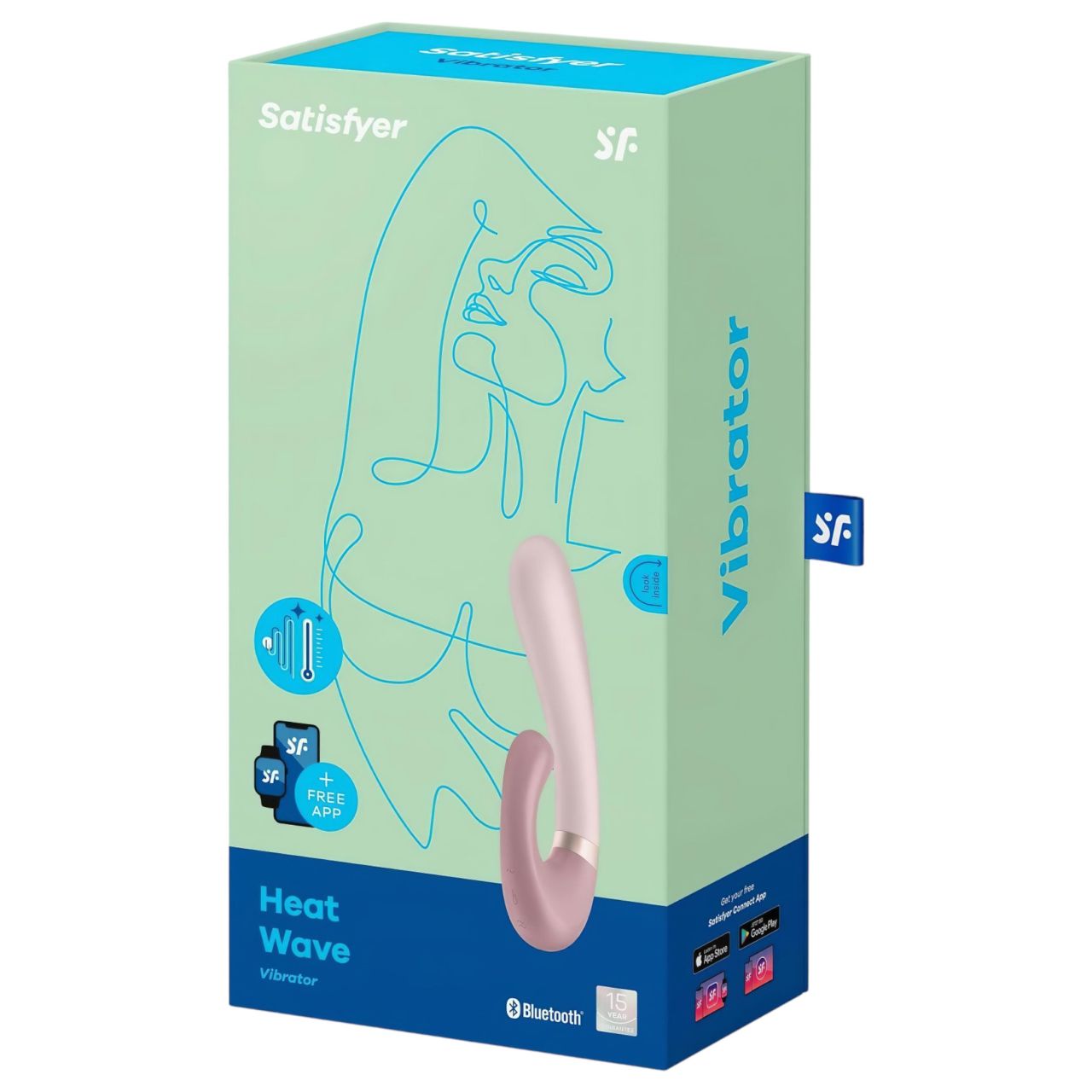 Satisfyer Heat Wave - App-vezérelt melegítő vibrátor (bézs) Satisfyer Heat Wave - App-vezérelt melegítő vibrátor (bézs)