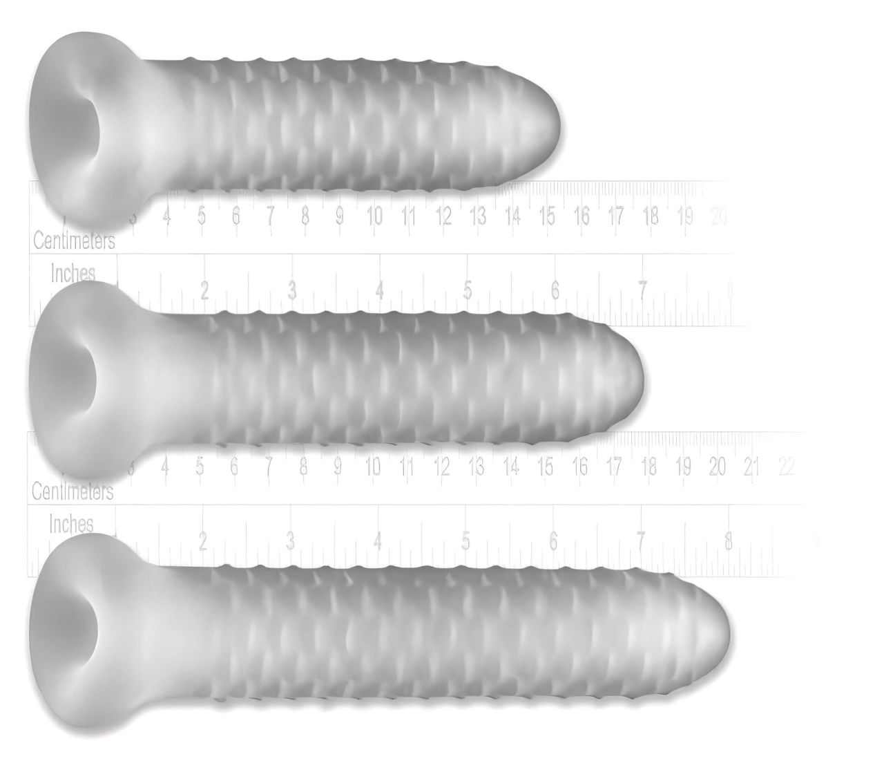 Fat Boy Checker Box - péniszköpeny (17cm) - fehér