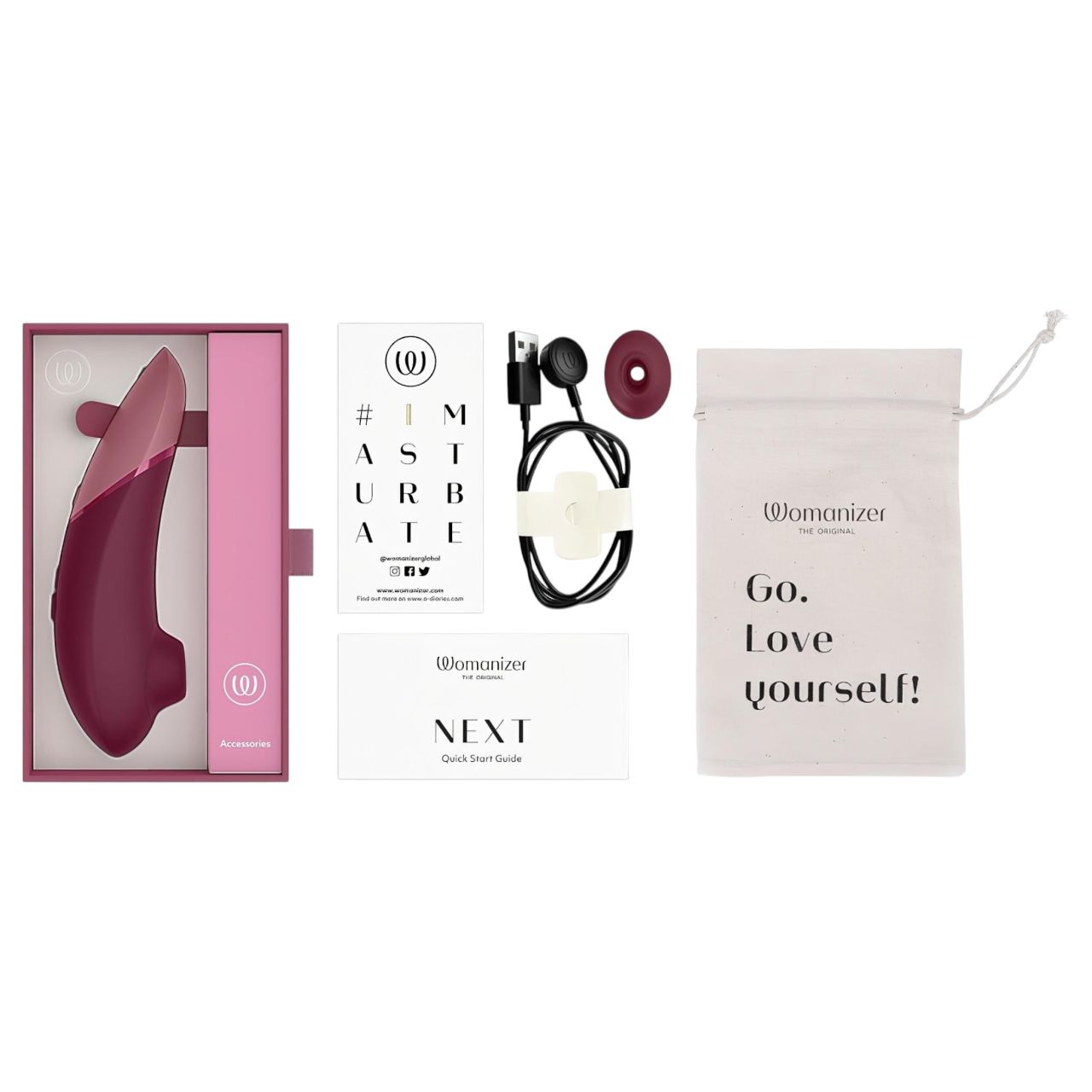 Womanizer Next - akkus, léghullámos csiklóizgató (bordó) Womanizer Next - akkus, léghullámos csiklóizgató (bordó)