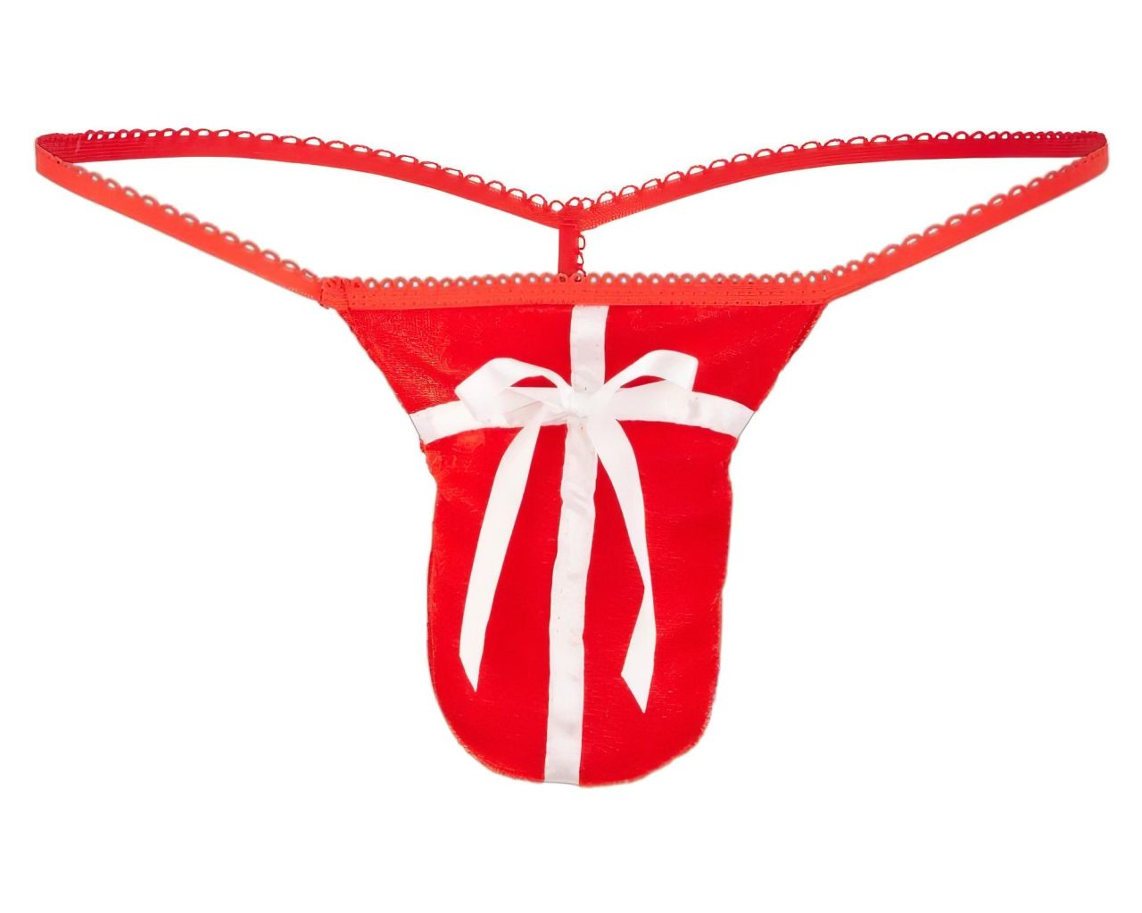 Ajándék karácsonyi tanga férfiaknak - piros (S-L)