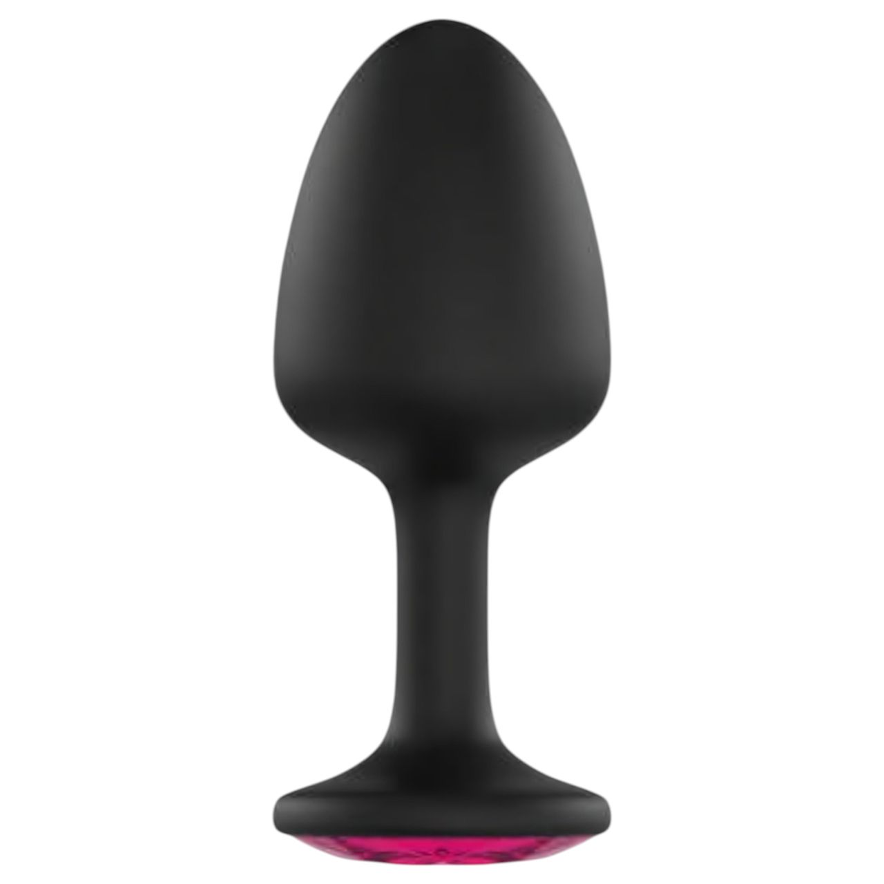 / Dorcel Geisha Plug Ruby L - pink köves anál plug (fekete)
