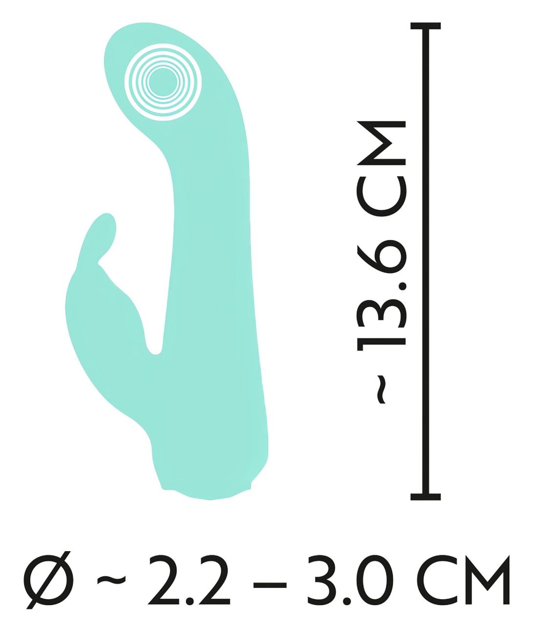 Cuties Mini 4 - akkus, vízálló, nyuszis vibrátor (zöld) Cuties Mini 4 - akkus, vízálló, nyuszis vibrátor (zöld)