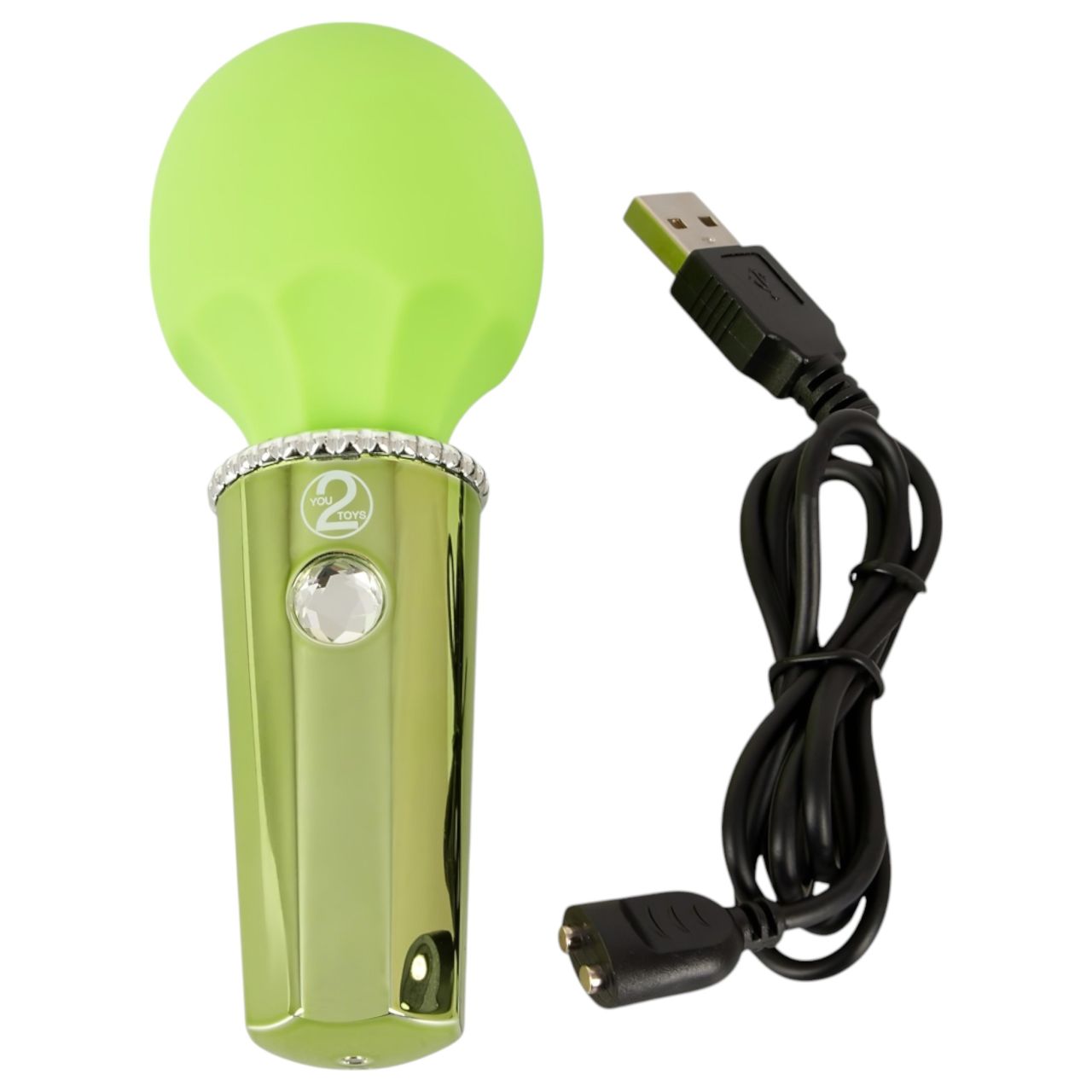 / You2Toys Mini Wand - akkus masszírozó vibrátor (zöld)