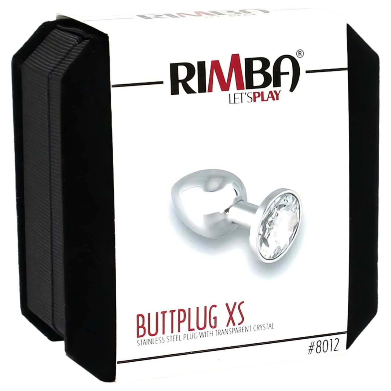 Rimba XS - átlátszó köves, fém anál plug (ezüst) Rimba XS - átlátszó köves, fém anál plug (ezüst)