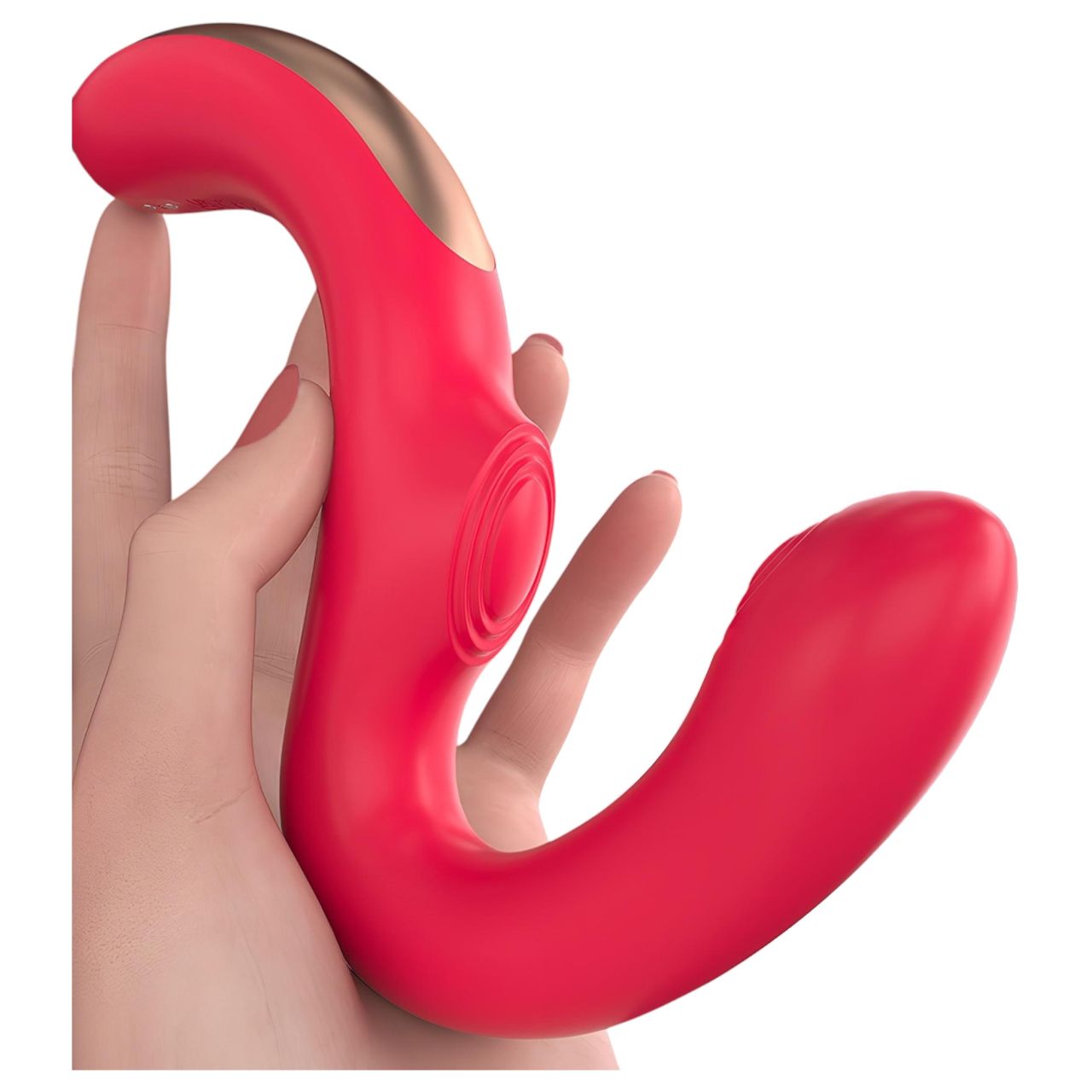 SEX HD Genie - G-pont és csiklóvibrátor (piros) SEX HD Genie - G-pont és csiklóvibrátor (piros)