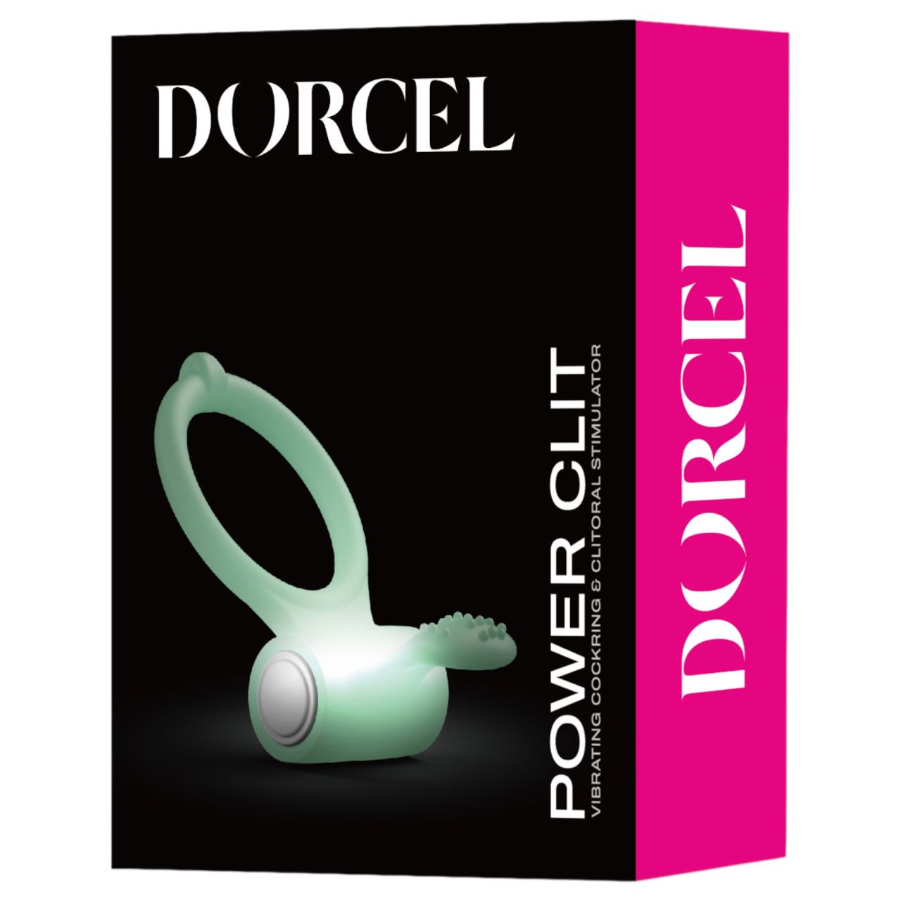 Dorcel - foszforeszkáló vibrációs péniszgyűrű (fehér)