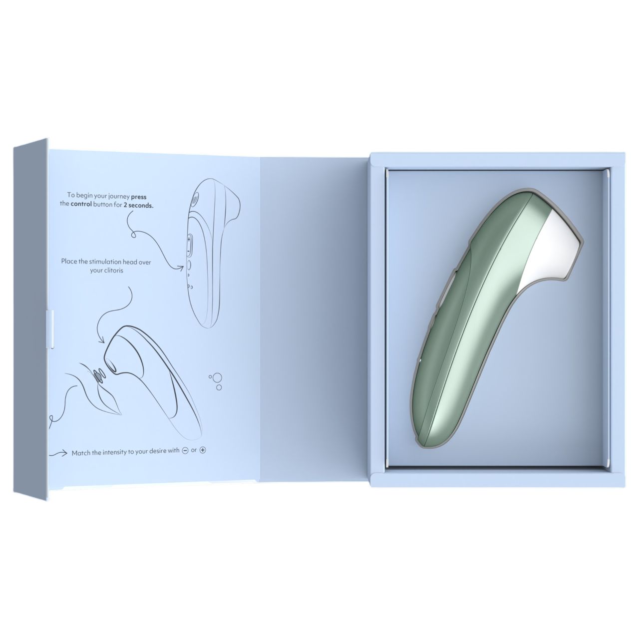 Womanizer Pro - léghullámos csiklóizgató (zöld)