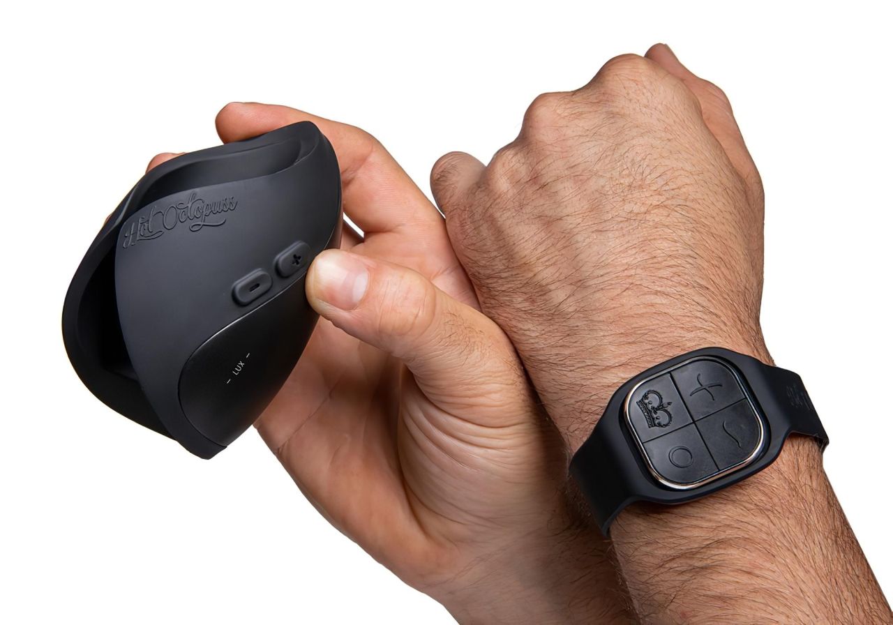 Hot Octopuss Pulse Solo Lux - rádiós maszturbátor (fekete)