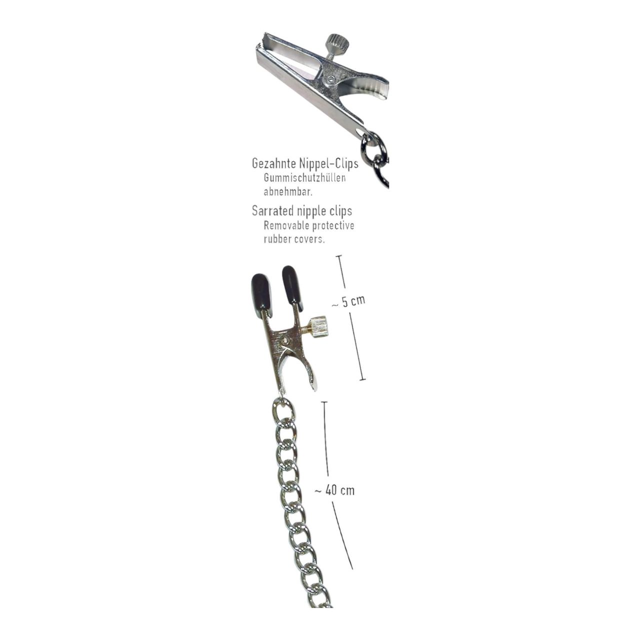 Láncos, állítható csipesz