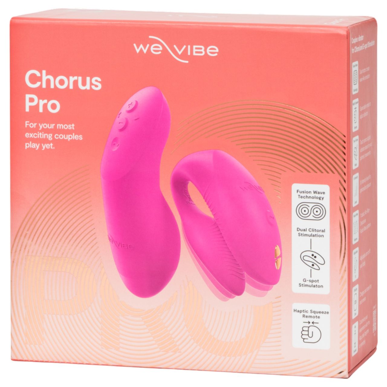 We-Vibe Chorus Pro - okos, távirányítós párvibrátor (pink) We-Vibe Chorus Pro - okos, távirányítós párvibrátor (pink)