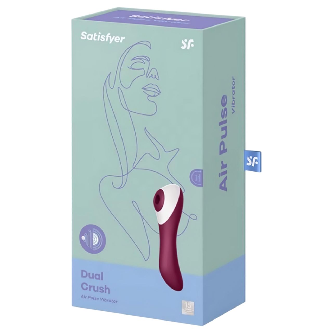 Satisfyer Dual Crush - akkus hüvelyi és csiklóvibrátor (piros) Satisfyer Dual Crush - akkus hüvelyi és csiklóvibrátor (piros)