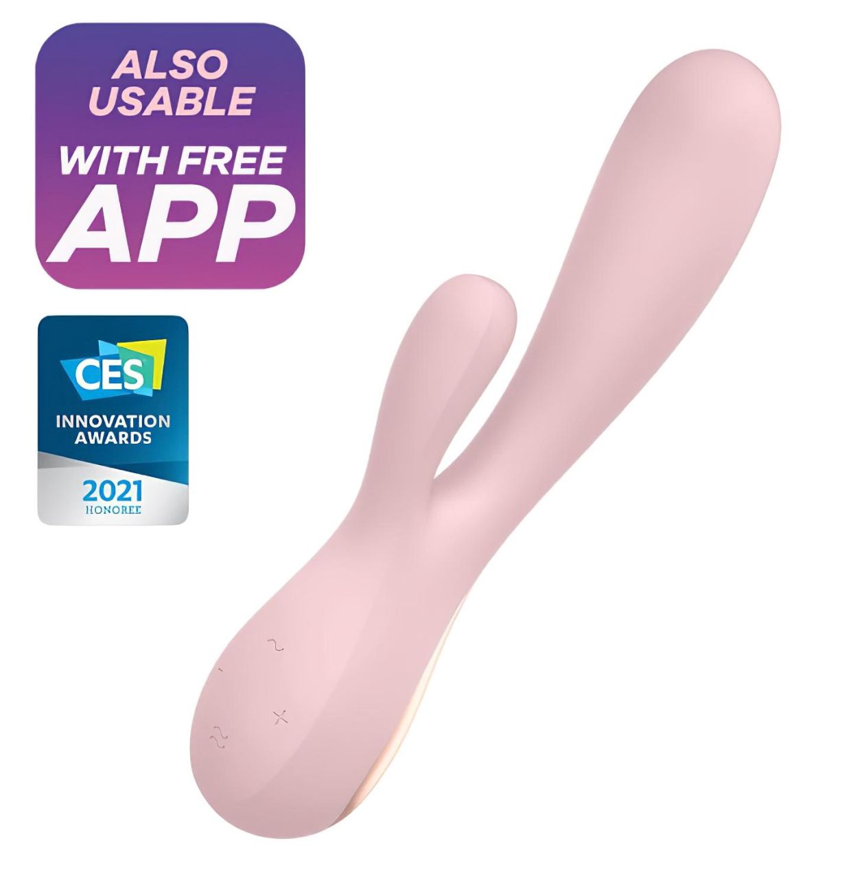 Satisfyer Mono Flex - App-vezérelt vibrátor (pink)