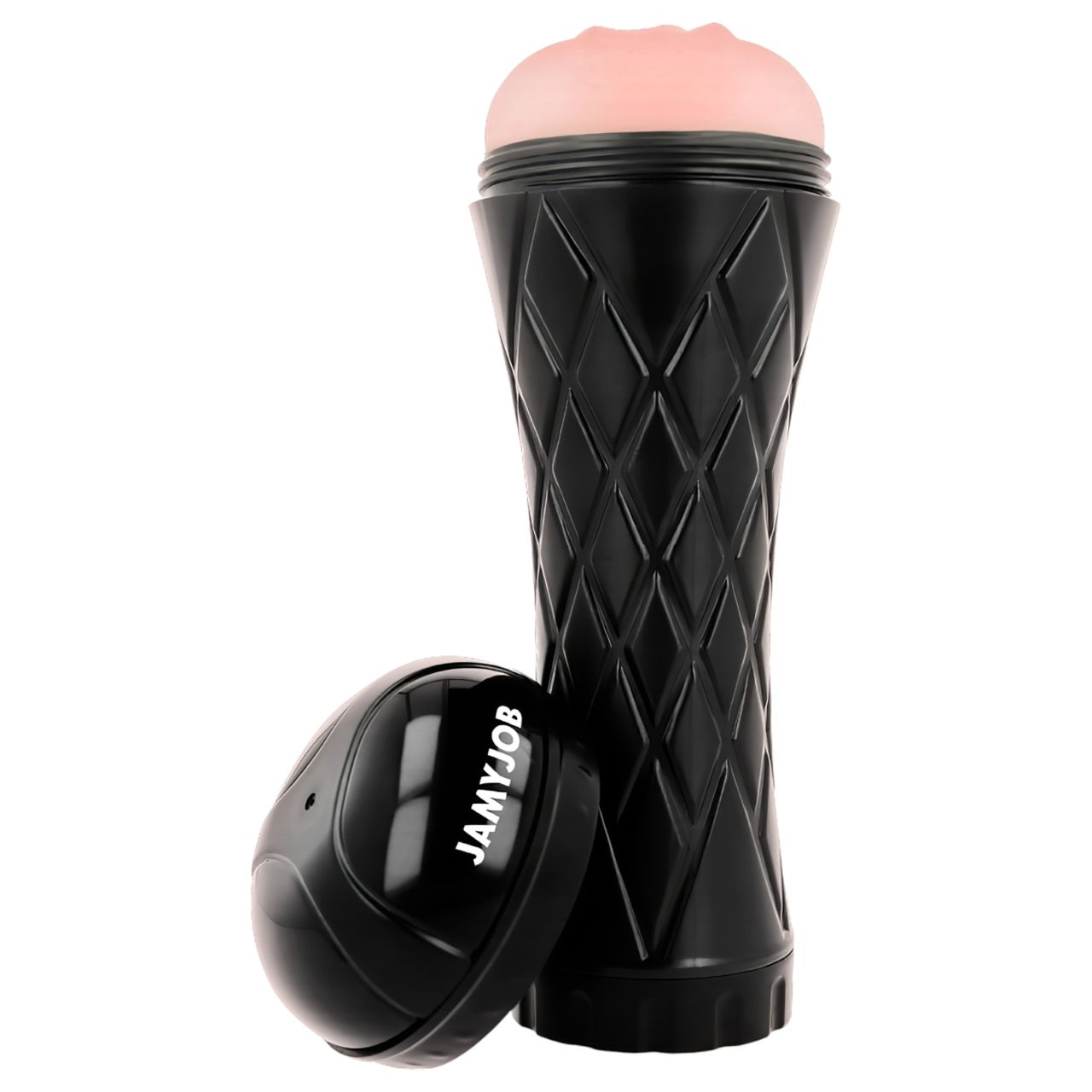 JamyJob - élethű műpunci tokban (fekete-natúr)