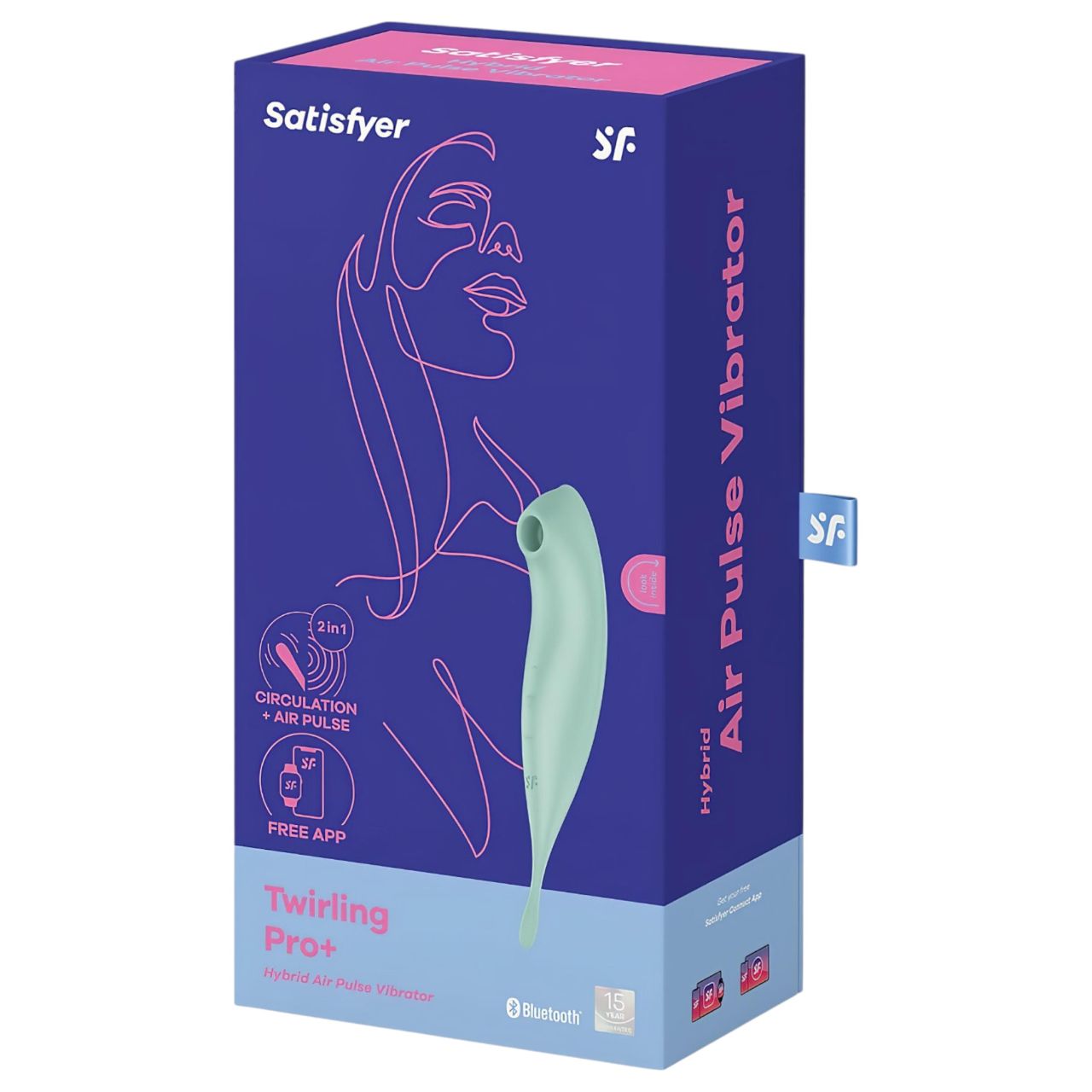 Satisfyer Twirling Pro - okos 2in1 csikló vibrátor (menta)