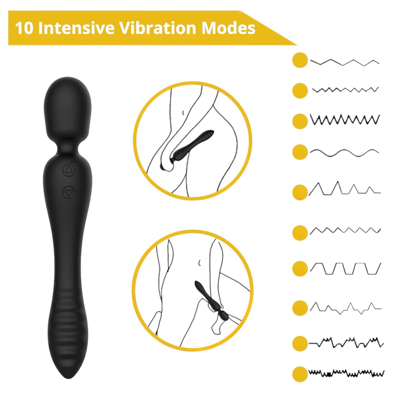 Sweet Play - masszírozós és G-pont vibrátor (fekete) Sweet Play - masszírozós és G-pont vibrátor (fekete)