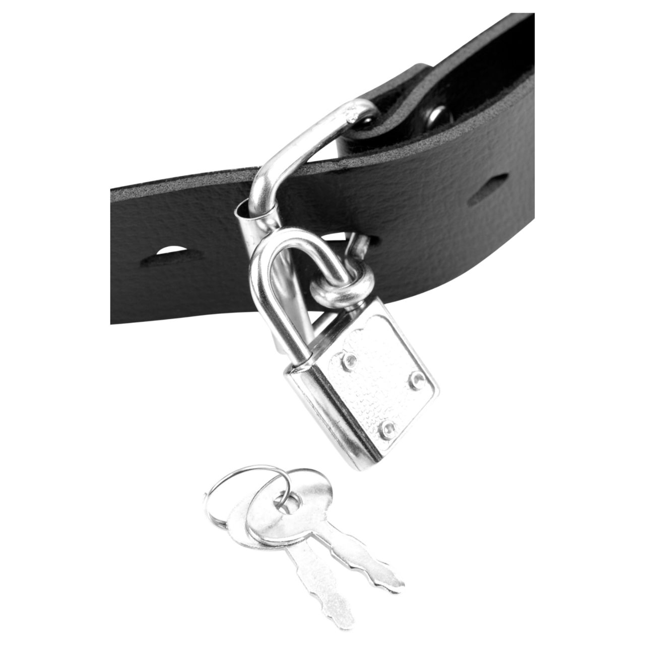 Fetish Fantasy - szájpecek dildóval (fekete)