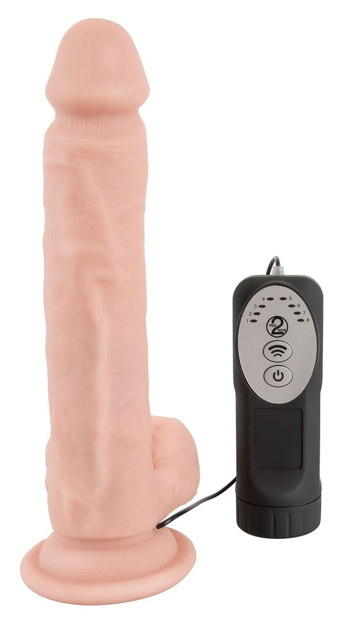 Medical Thrusting - tapadókorongos, lökő-forgó vibrátor (natúr)