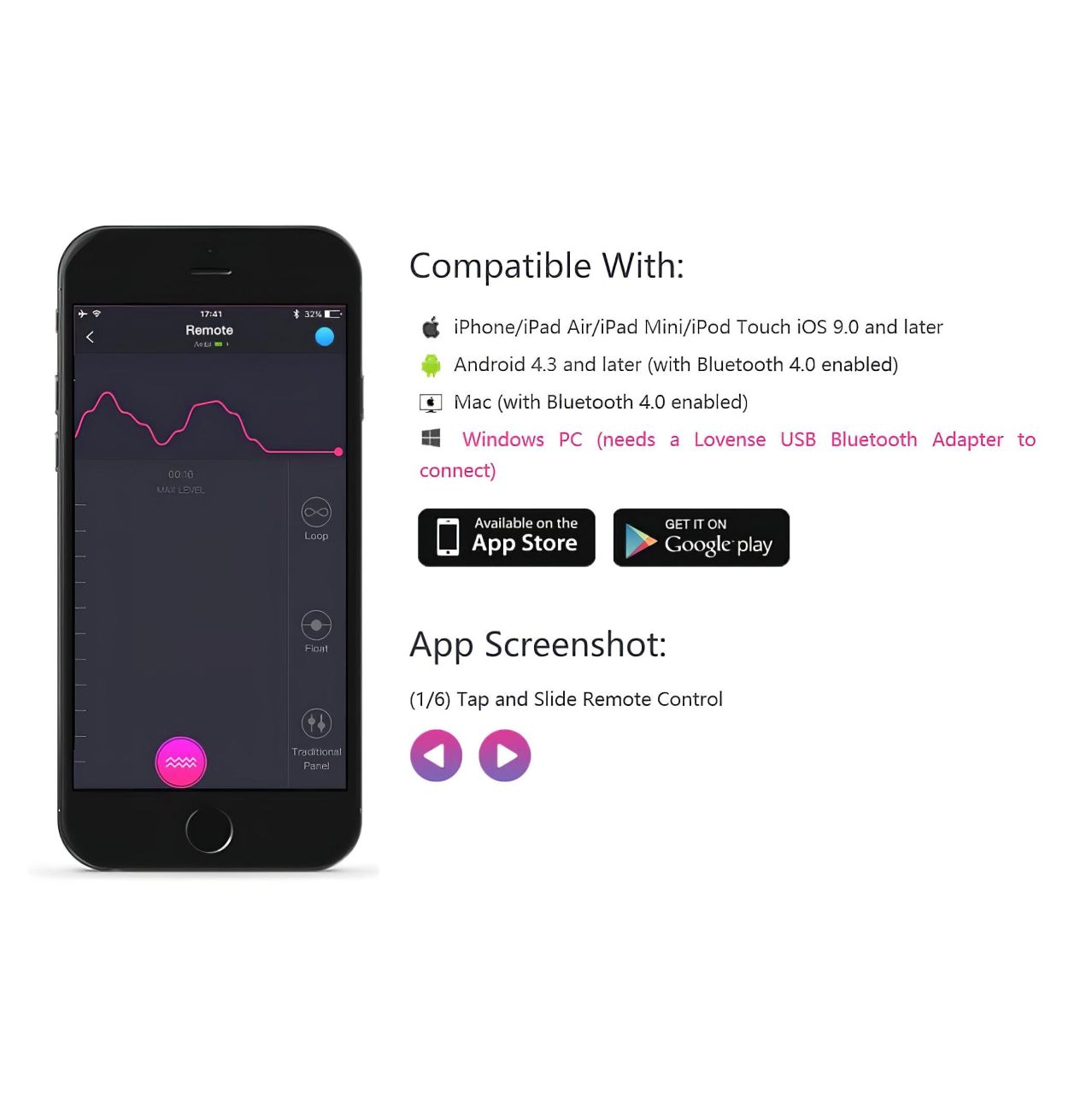 Lovense Lush 2 - App-vezérelt vibrációs tojás (pink) Lovense Lush 2 - App-vezérelt vibrációs tojás (pink)