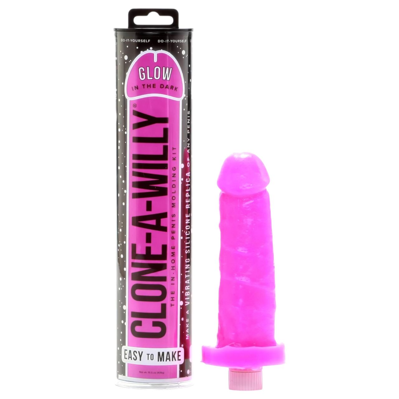 Clone-a-Willy - péniszmásoló szett - világító (pink)
