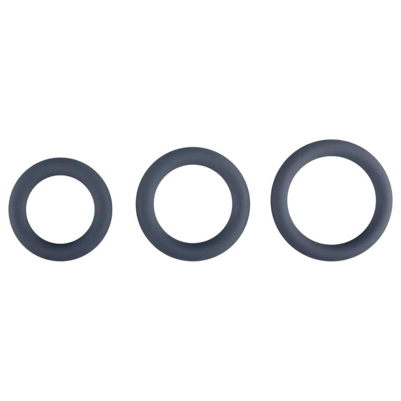 Boners - péniszgyűrű szett - 3db (szürke)