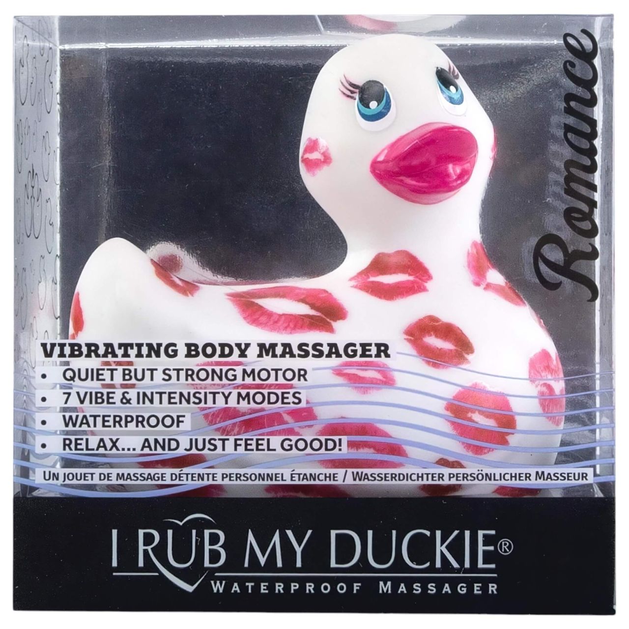 My Duckie Romance 2.0 - vízálló csikló vibrátor (fehér-pink)