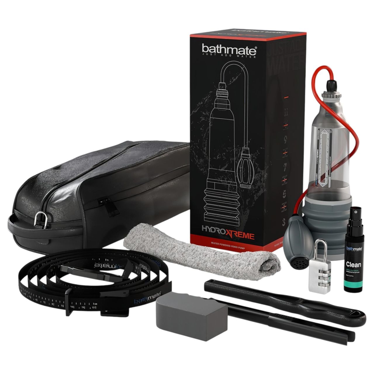 Bathmate HydroXtreme8 - hidraulikus péniszpumpa (átlátszó)