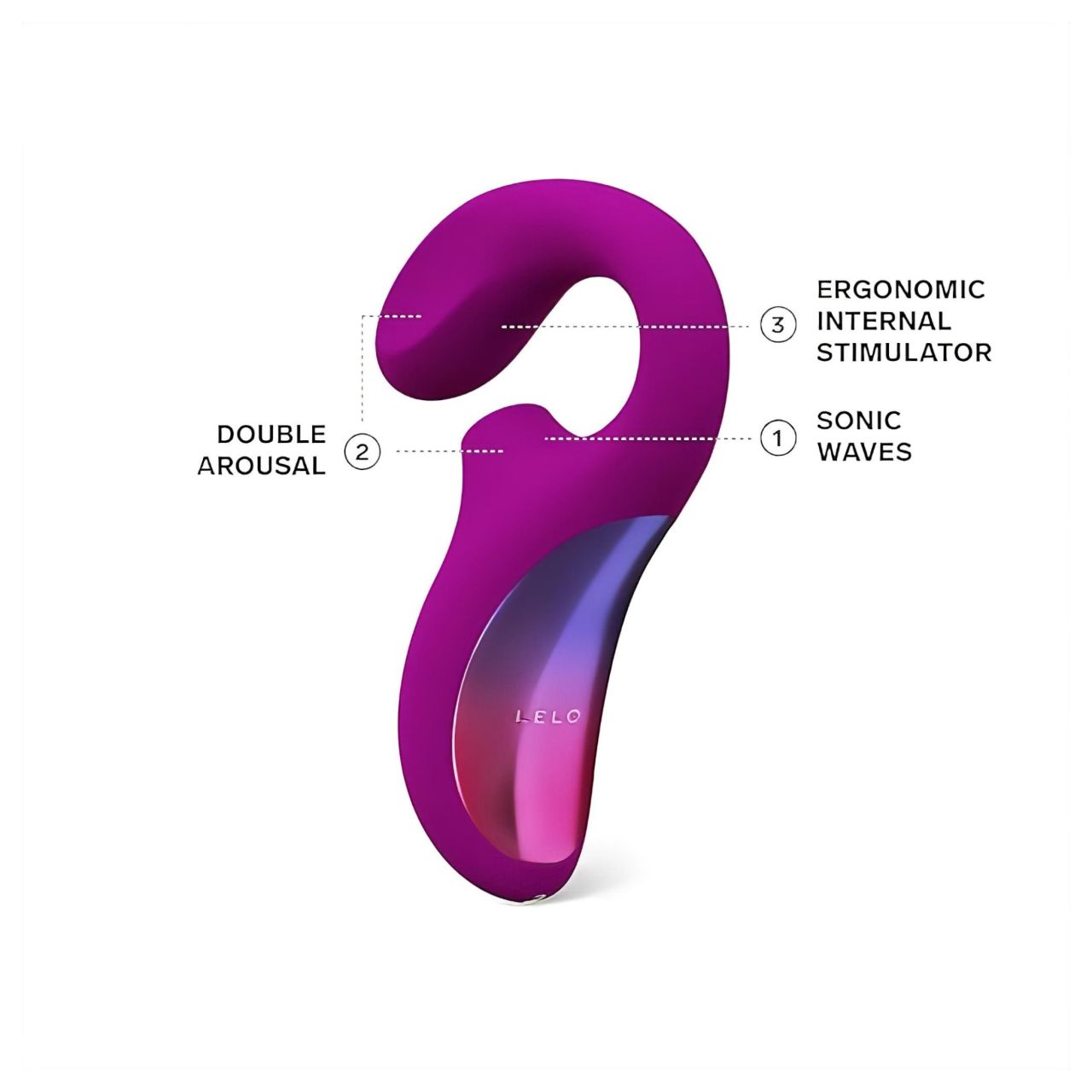 LELO Enigma - akkus, vízálló, 2in1 G-pont vibrátor (lila) LELO Enigma - akkus, vízálló, 2in1 G-pont vibrátor (lila)