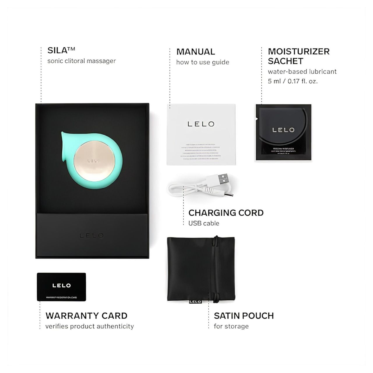 LELO Sila - vízálló, hanghullámos csiklóvibrátor (türkiz)