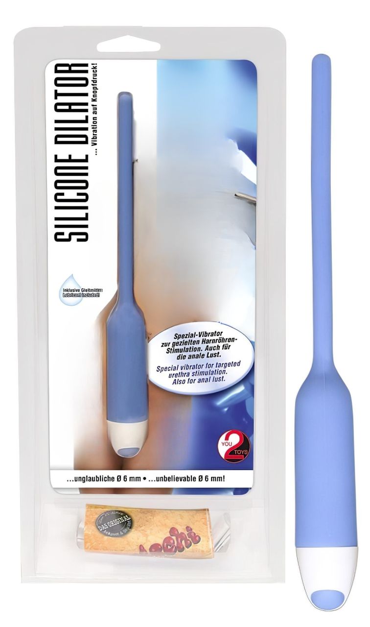 You2Toys - Kis, szilikon vibrációs dilátor - kék