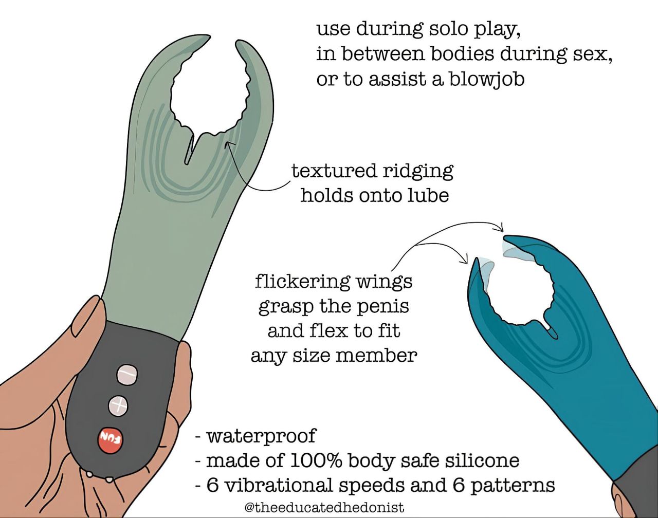 Fun Factory Manta - makkvibrátor (fekete)